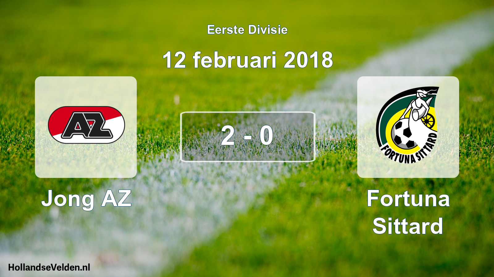Total number of matches played: Jong AZ - Fortuna Sittard 2 - 0 (12 February 2018)
