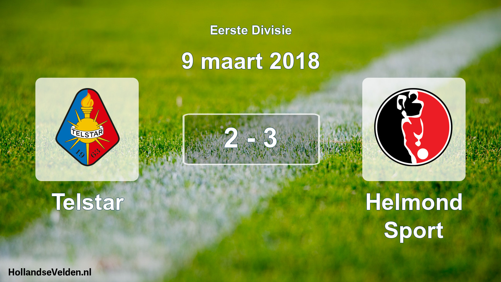 Total number of matches played: Telstar - Helmond Sport 2 - 3 (9 March 2018)