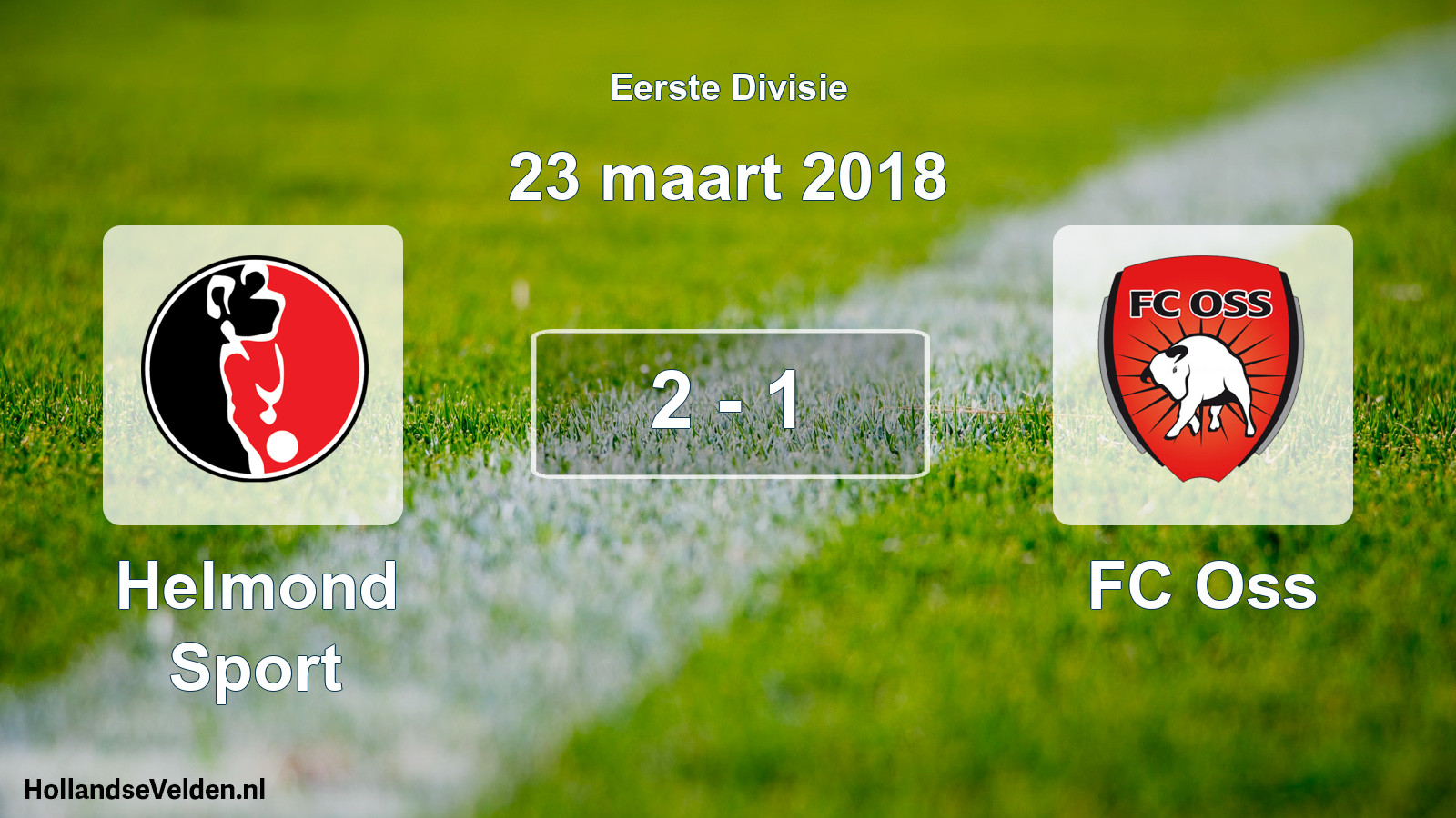 Total number of matches played: Helmond Sport - FC Oss 2 - 1 (23 March 2018)