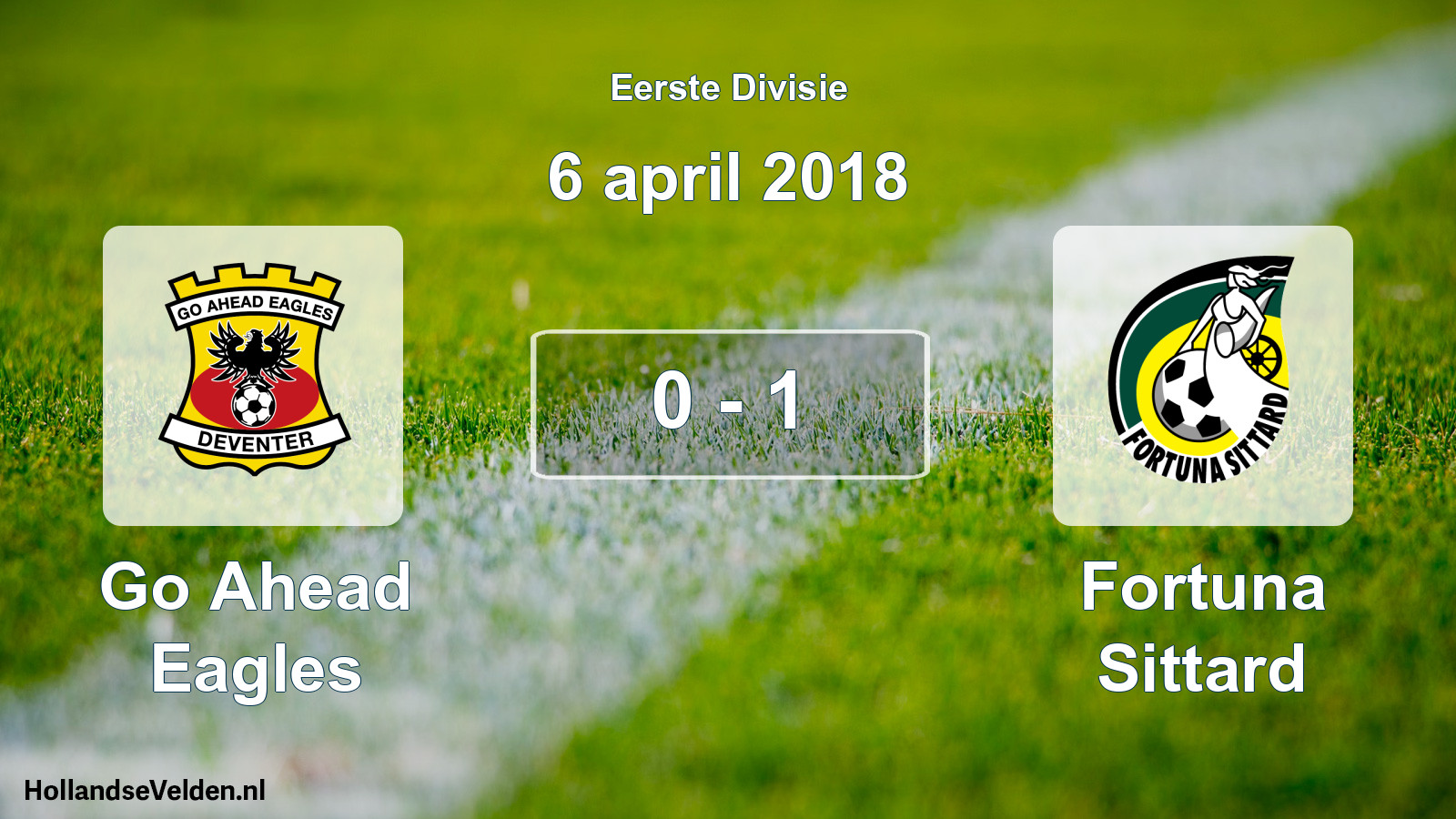 Total number of matches played: Go Ahead Eagles - Fortuna Sittard 0 - 1 (6 April 2018)