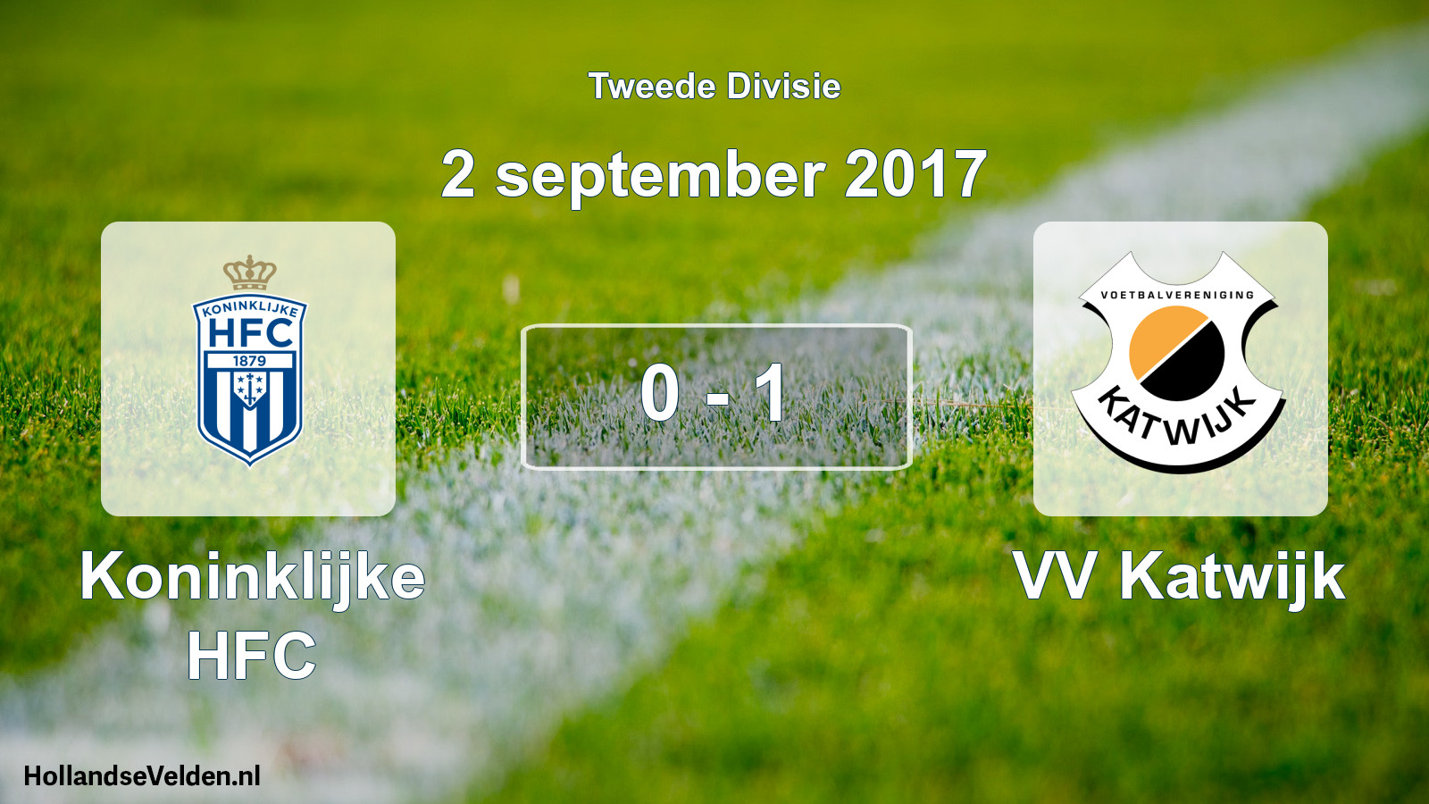 Total number of matches played: Koninklijke HFC - VV Katwijk 0 - 1 (2 September 2017)