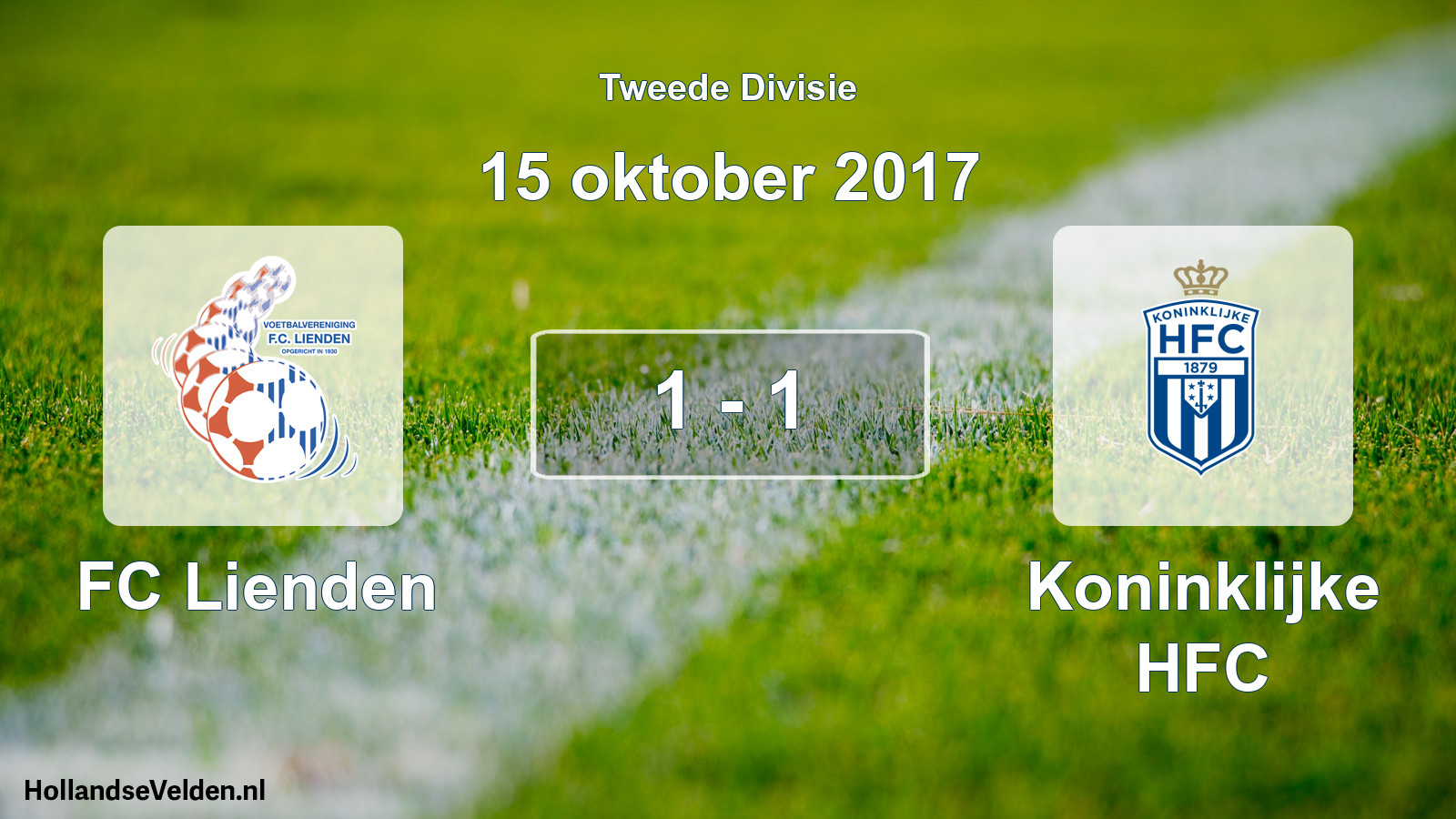 Total number of matches played: FC Lienden - Koninklijke HFC 1 - 1 (15 October 2017)
