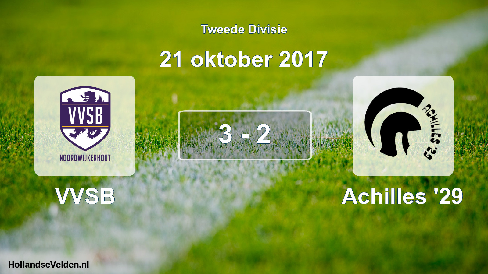 Total number of matches played: VVSB - Achilles '29 3 - 2 (21 October 2017)
