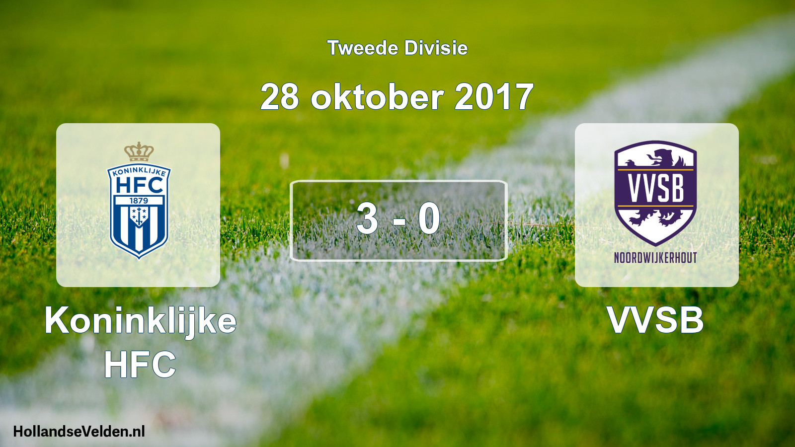 Total number of matches played: Koninklijke HFC - VVSB 3 - 0 (28 October 2017)