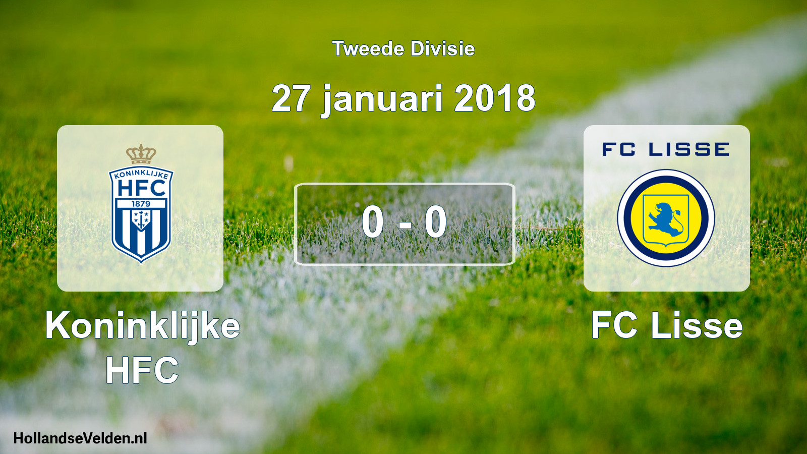 Total number of matches played: Koninklijke HFC - FC Lisse 0 - 0 (27 January 2018)