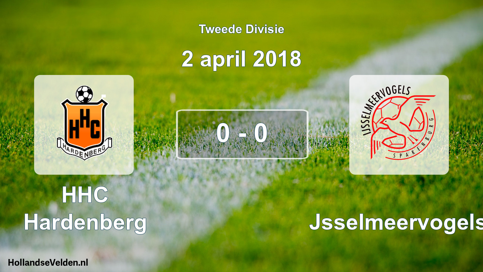 Total number of matches played: HHC Hardenberg - IJsselmeervogels 0 - 0 (2 April 2018)