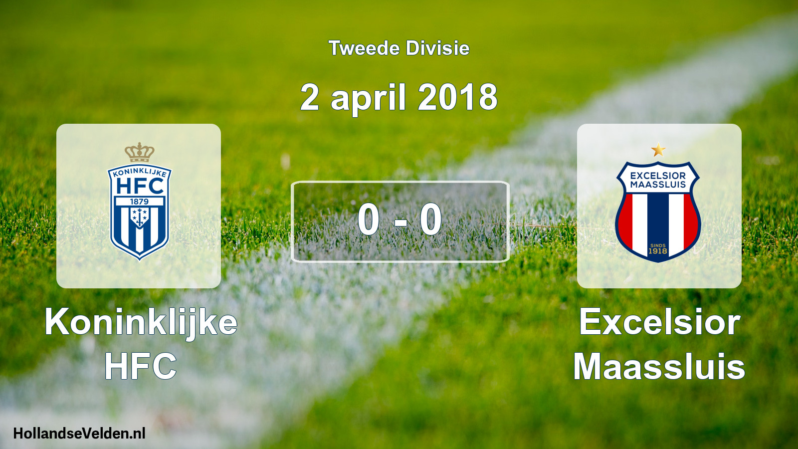 Total number of matches played: Koninklijke HFC - Excelsior Maassluis 0 - 0 (2 April 2018)