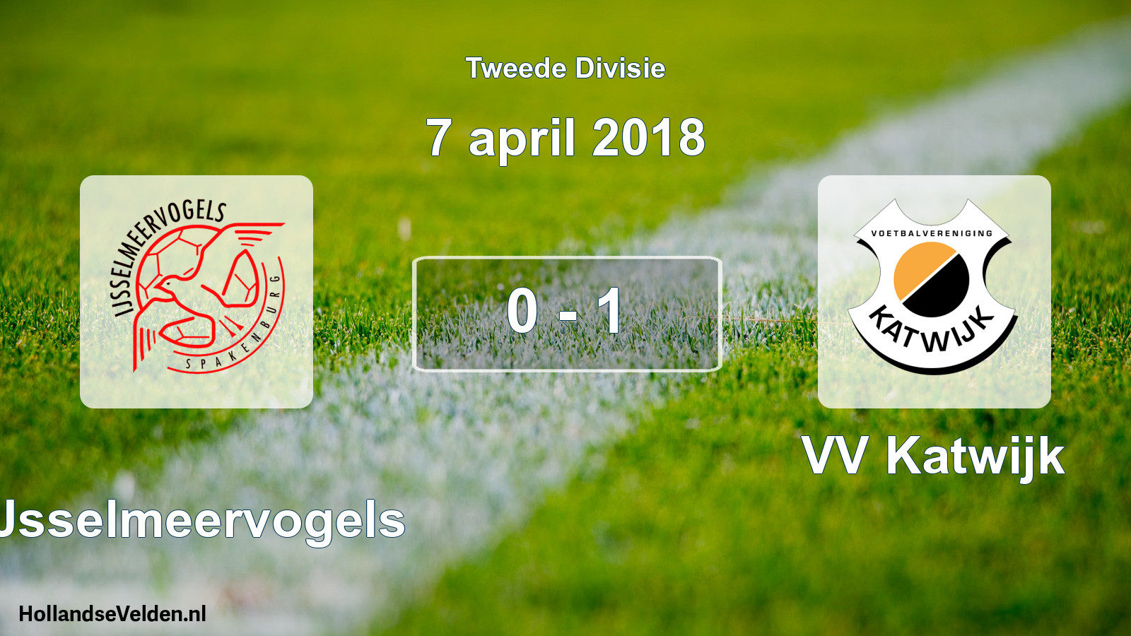 Total number of matches played: IJsselmeervogels - VV Katwijk 0 - 1 (7 April 2018)