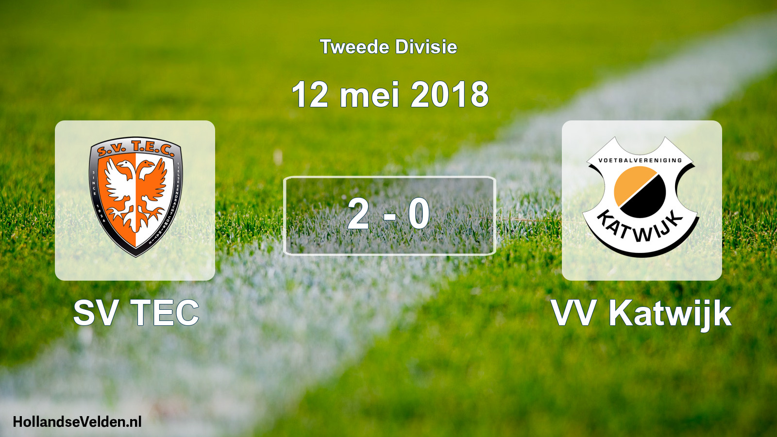 Total number of matches played: SV TEC - VV Katwijk 2 - 0 (12 May 2018)