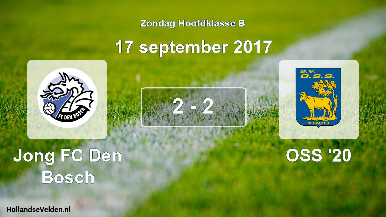 Total number of matches played: Jong FC Den Bosch - OSS '20 2 - 2 (17 September 2017)