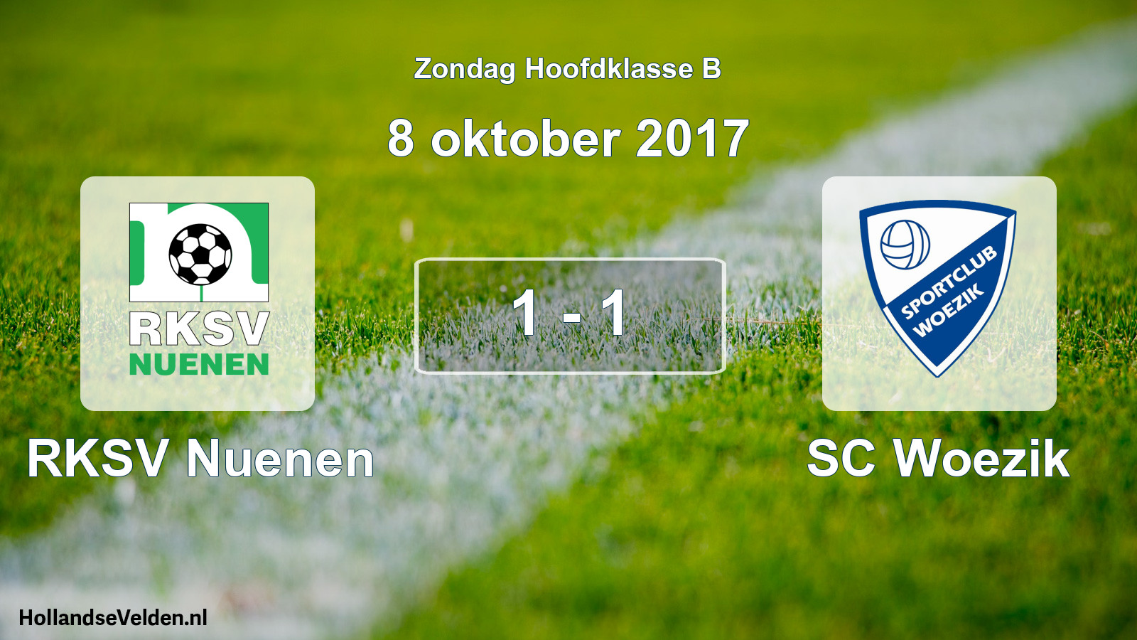 Total number of matches played: RKSV Nuenen - SC Woezik 1 - 1 (8 October 2017)