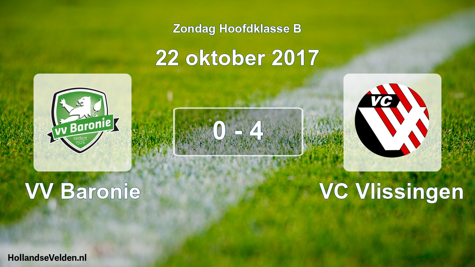Total number of matches played: VV Baronie - VC Vlissingen 0 - 4 (22 October 2017)