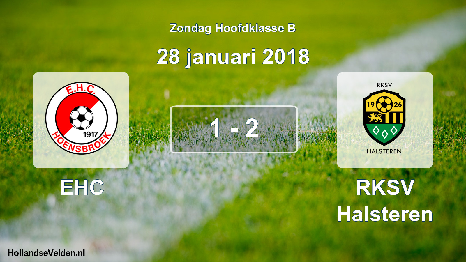Total number of matches played: EHC - RKSV Halsteren 1 - 2 (28 January 2018)