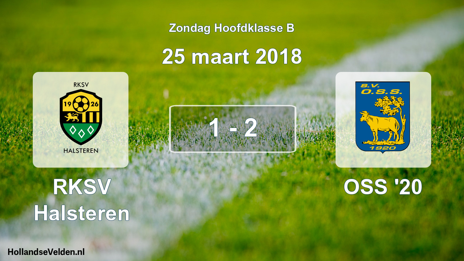 Total number of matches played: RKSV Halsteren - OSS '20 1 - 2 (25 March 2018)
