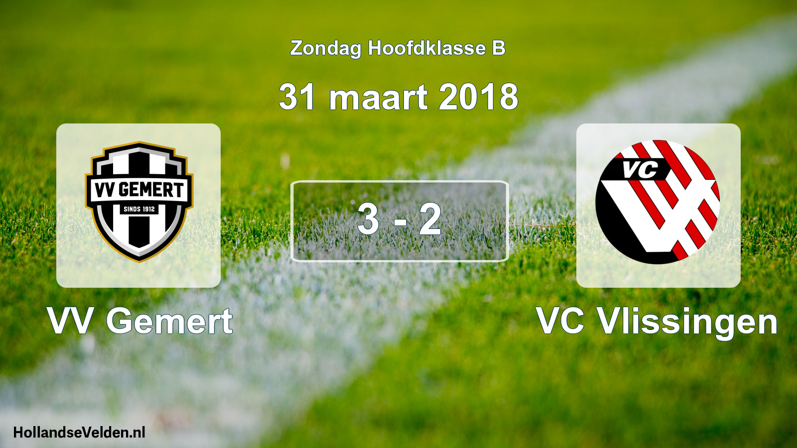 Total number of matches played: VV Gemert - VC Vlissingen 3 - 2 (31 March 2018)