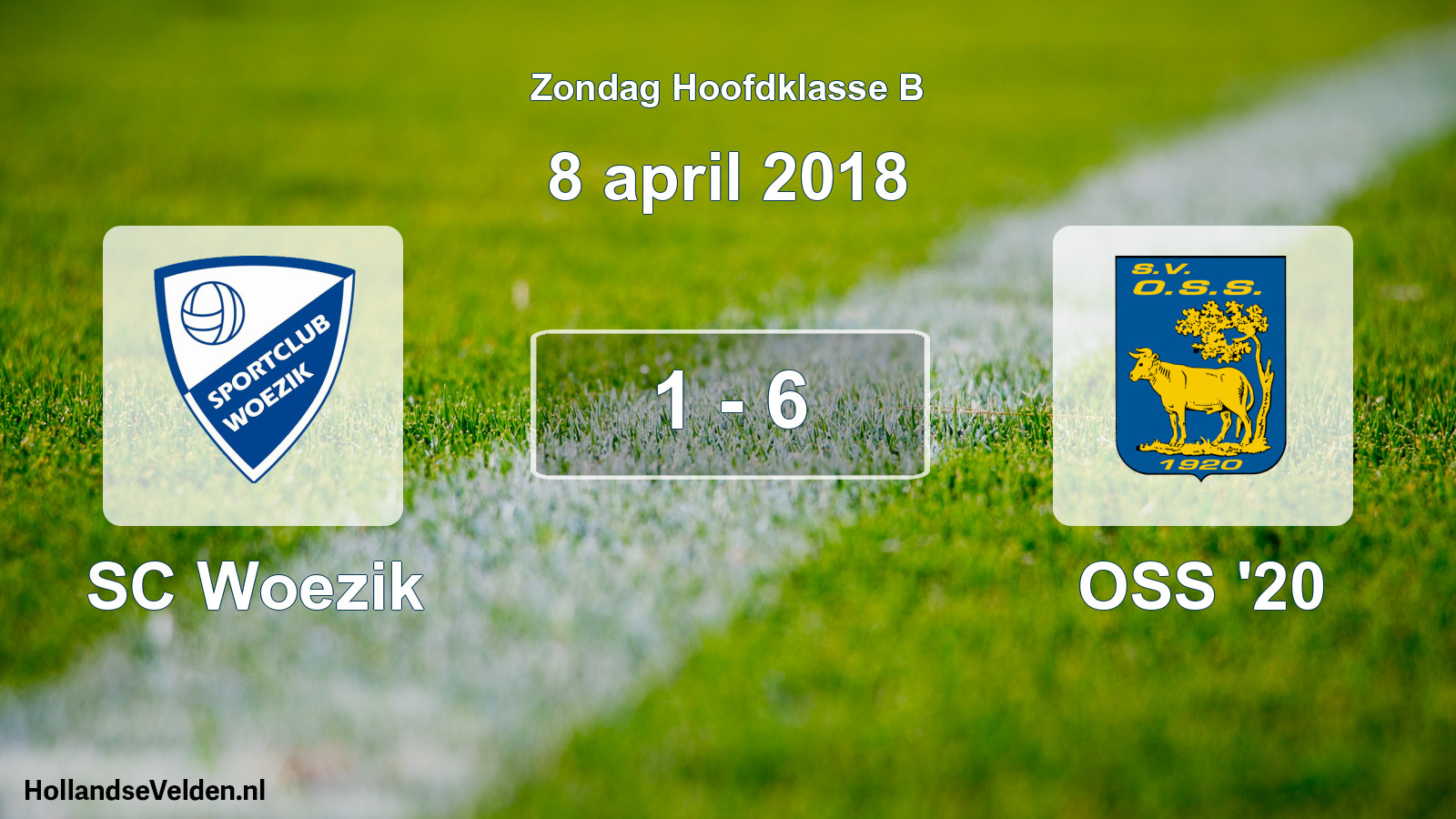 Total number of matches played: SC Woezik - OSS '20 1 - 6 (8 April 2018)
