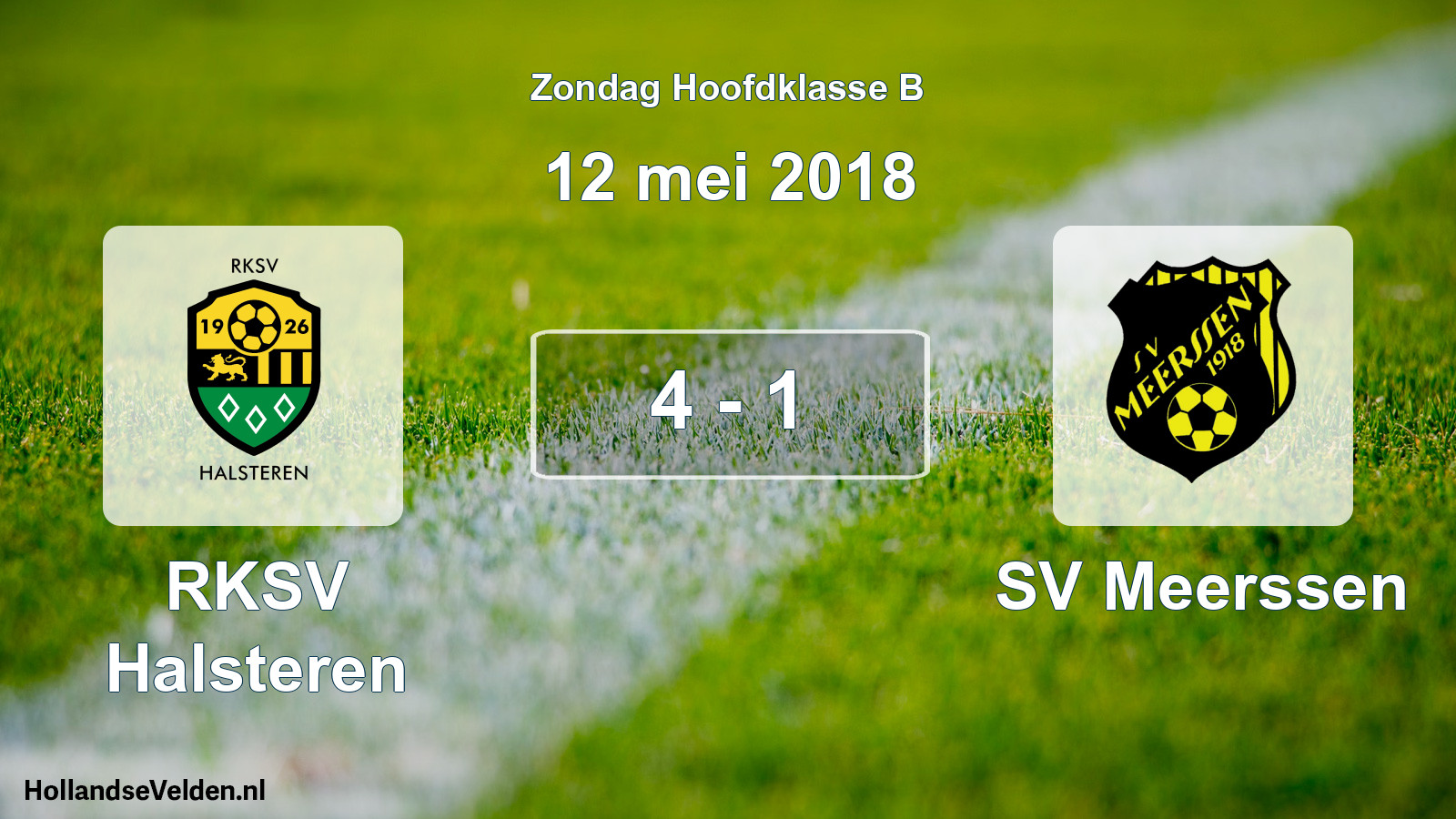 Total number of matches played: RKSV Halsteren - SV Meerssen 4 - 1 (12 May 2018)