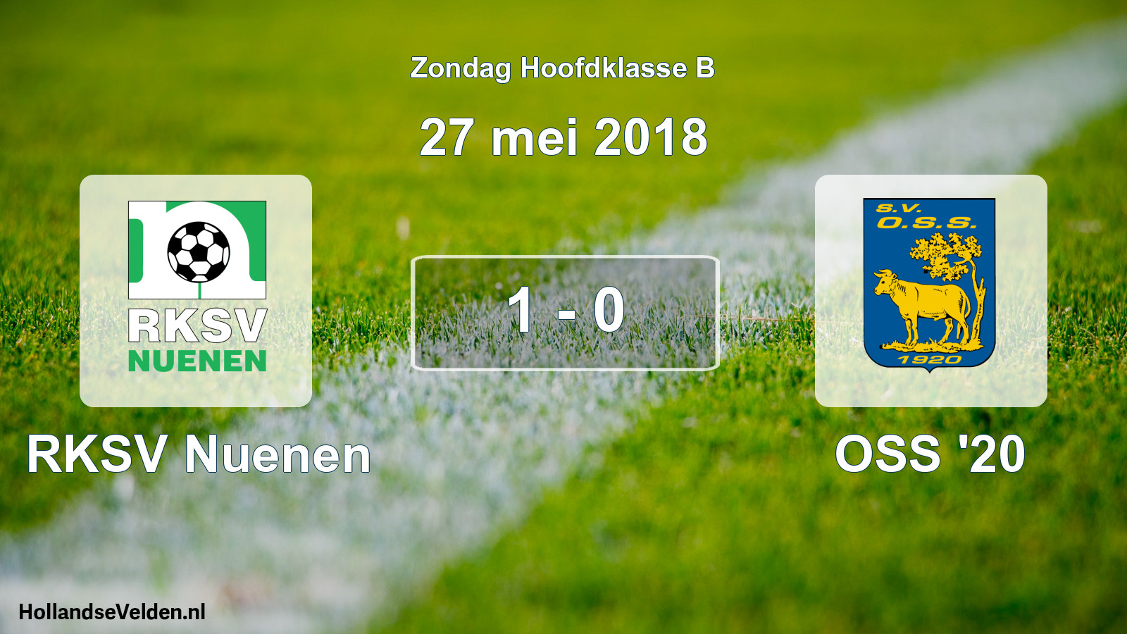 Total number of matches played: RKSV Nuenen - OSS '20 1 - 0 (27 May 2018)