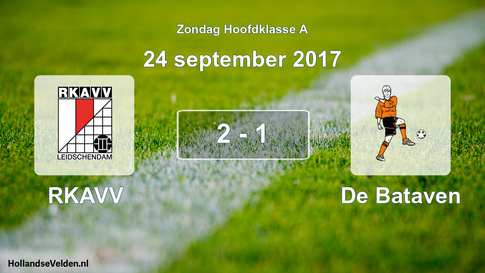 Total number of matches played: RKAVV - De Bataven 2 - 1 (24 September 2017)
