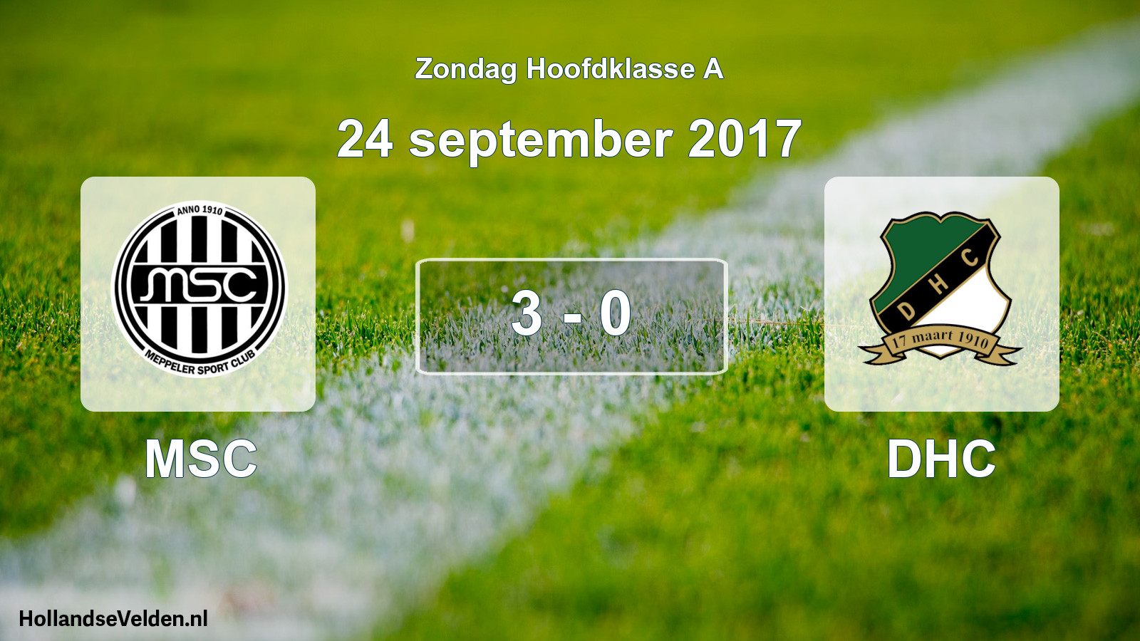 Total number of matches played: MSC - DHC 3 - 0 (24 September 2017)