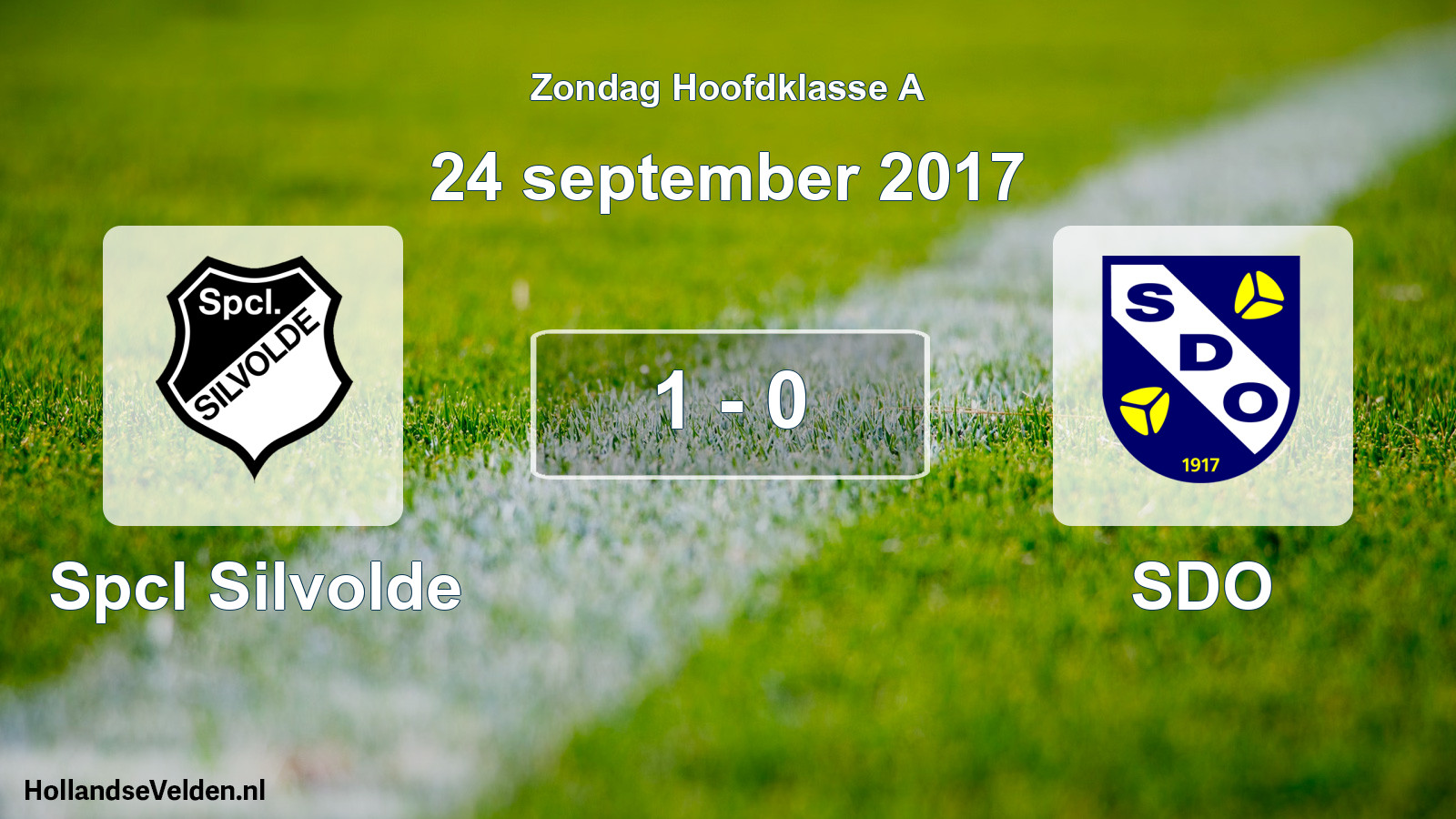 Total number of matches played: Spcl Silvolde - SDO 1 - 0 (24 September 2017)