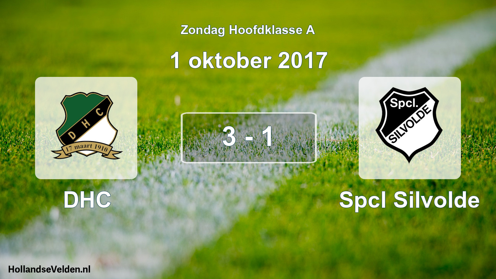 Total number of matches played: DHC - Spcl Silvolde 3 - 1 (1 October 2017)