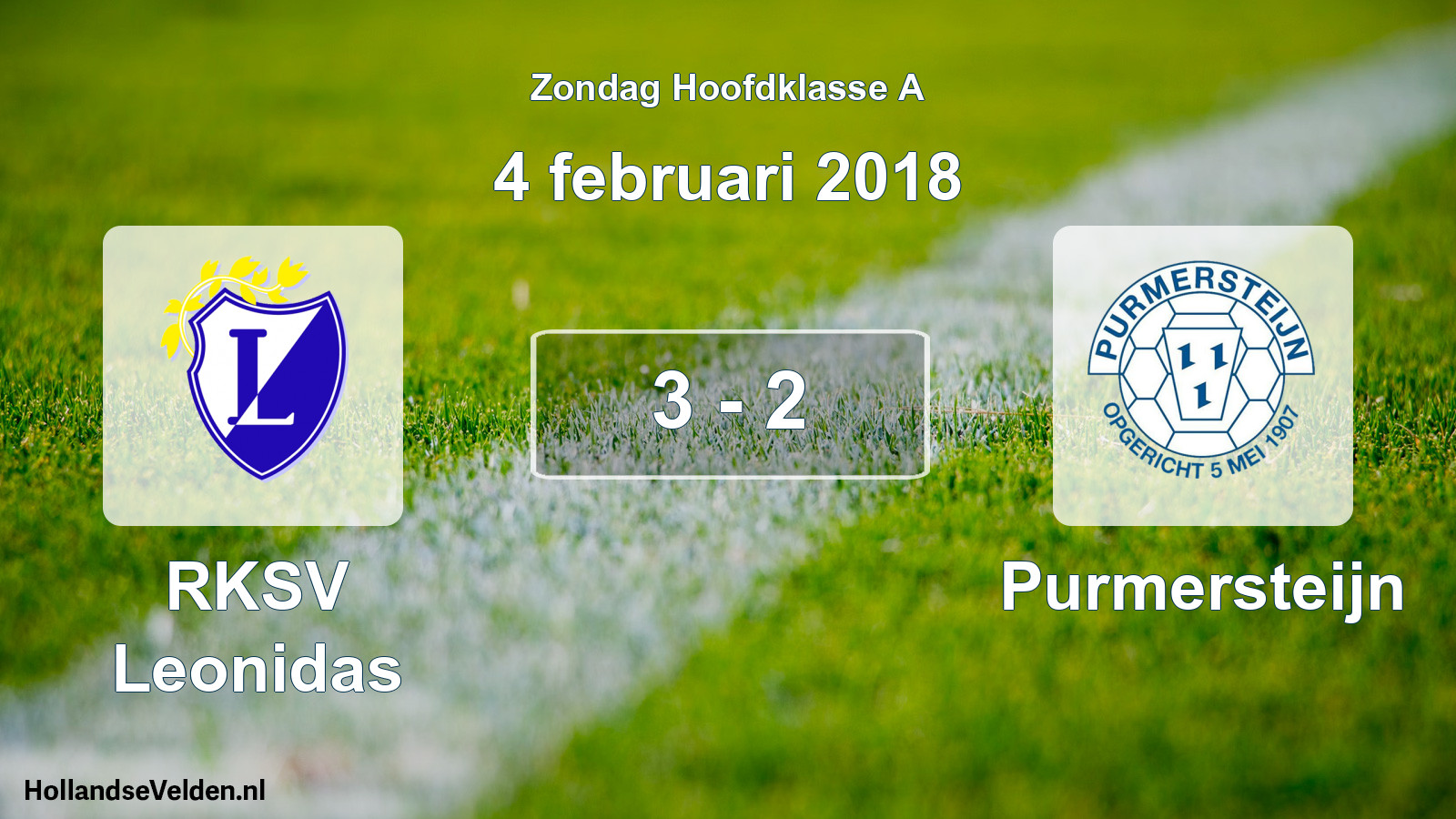 Total number of matches played: RKSV Leonidas - Purmersteijn 3 - 2 (4 February 2018)