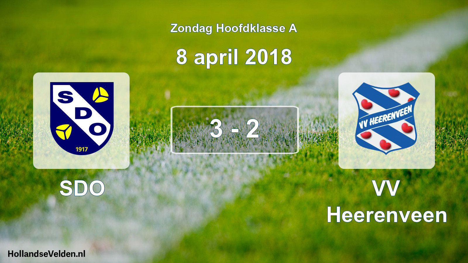 Total number of matches played: SDO - VV Heerenveen 3 - 2 (8 April 2018)