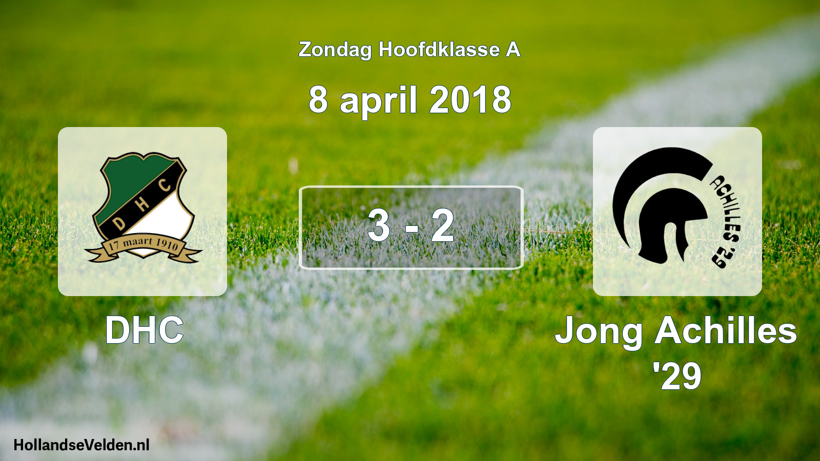 Total number of matches played: DHC - Jong Achilles '29 3 - 2 (8 April 2018)