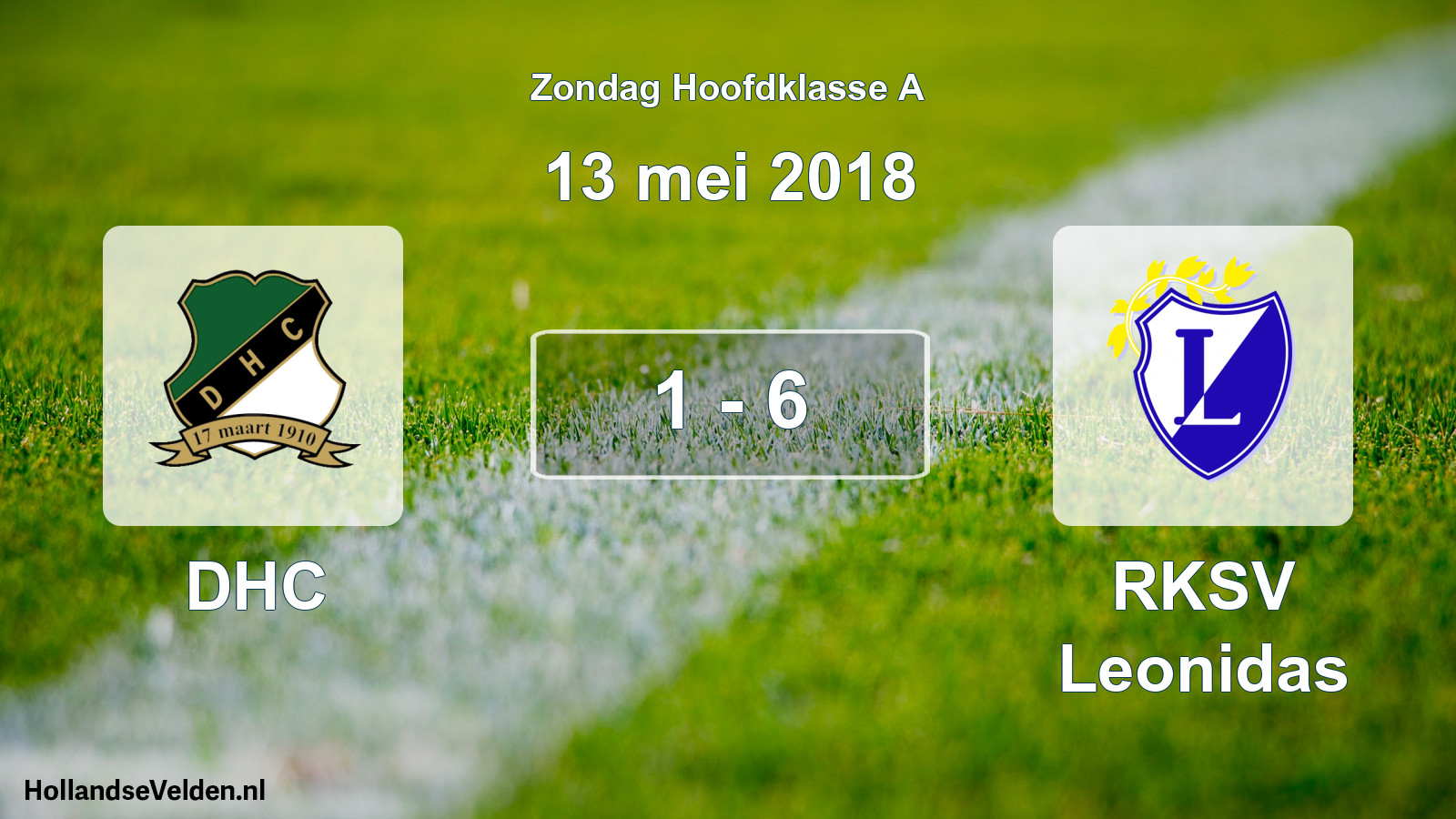 Total number of matches played: DHC - RKSV Leonidas 1 - 6 (13 May 2018)
