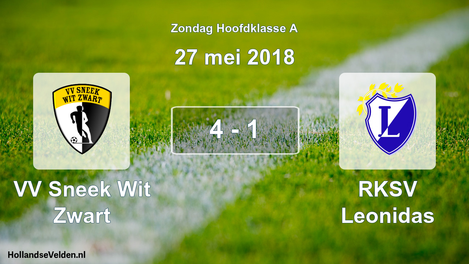 Total number of matches played: VV Sneek Wit Zwart - RKSV Leonidas 4 - 1 (27 May 2018)