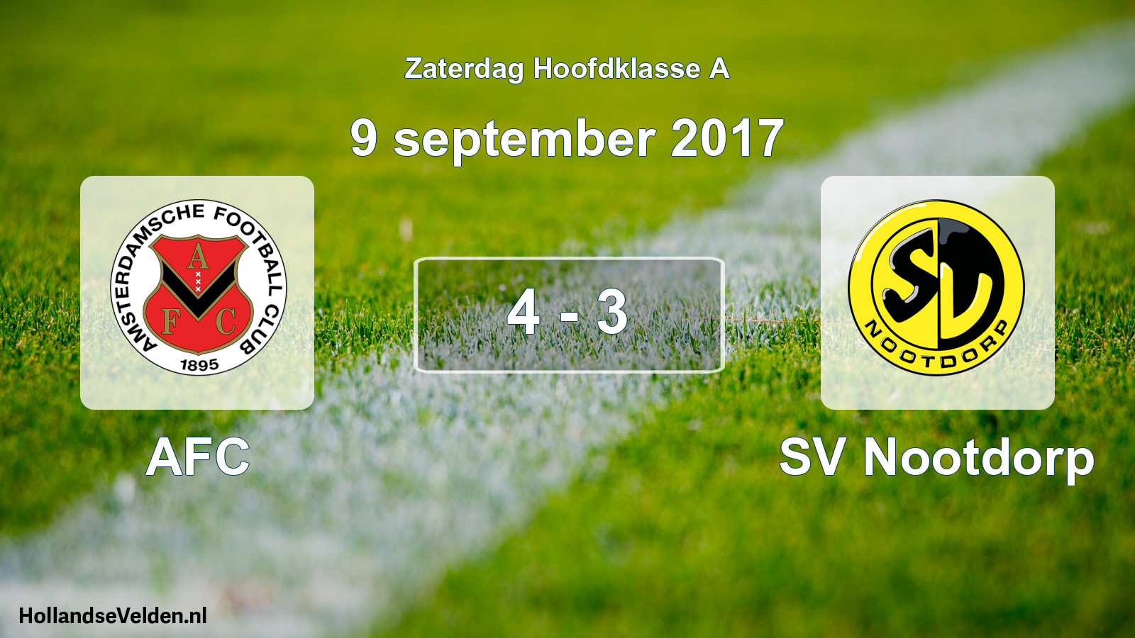 Total number of matches played: AFC - SV Nootdorp 4 - 3 (9 September 2017)
