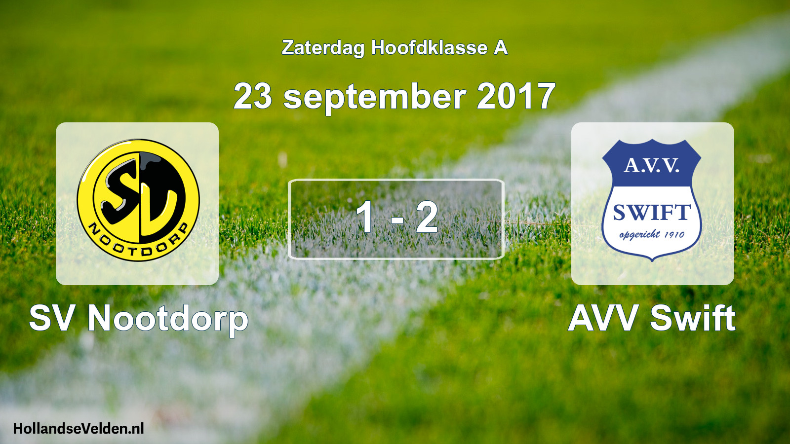 Total number of matches played: SV Nootdorp - AVV Swift 1 - 2 (23 September 2017)