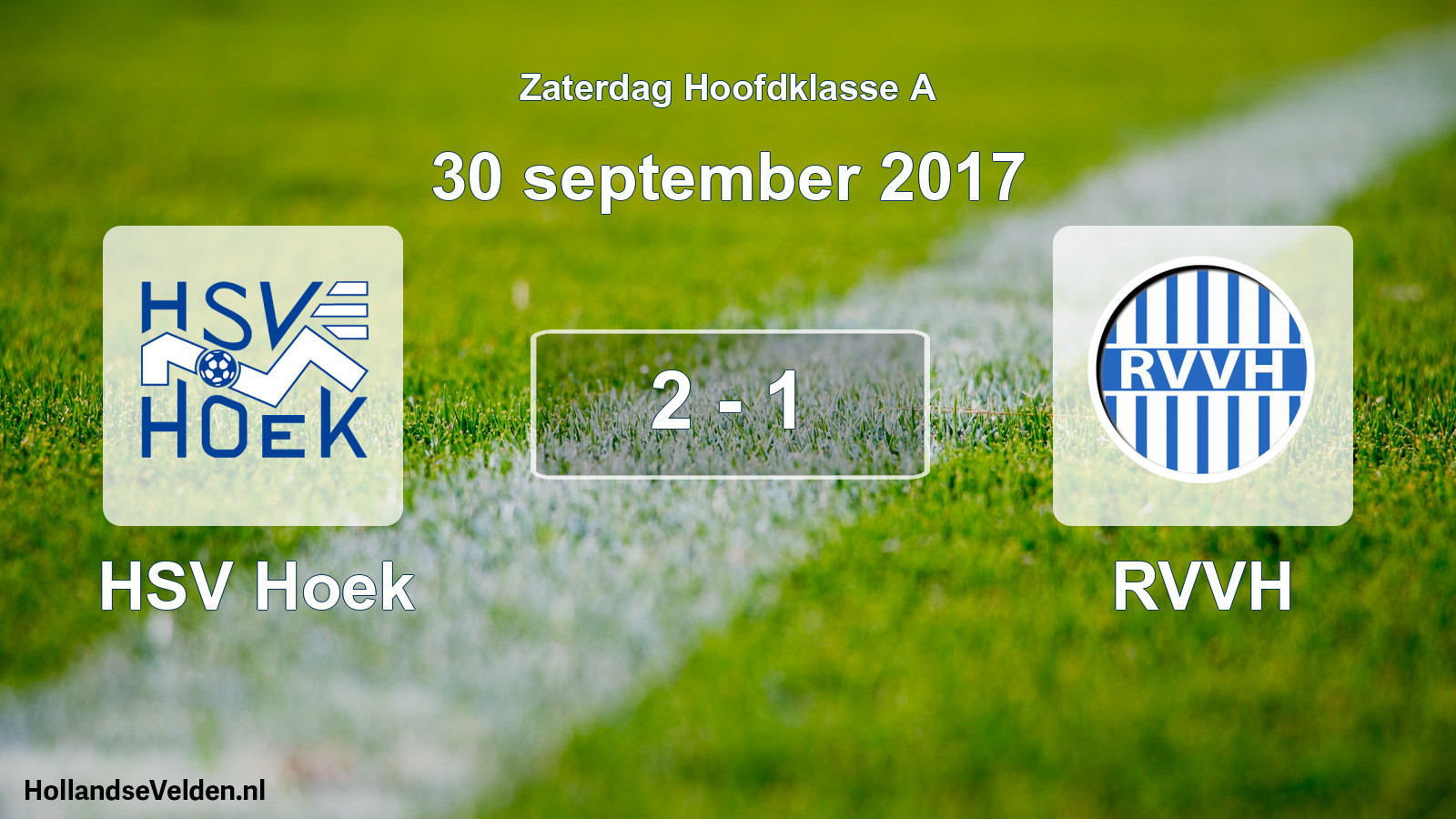 Total number of matches played: HSV Hoek - RVVH 2 - 1 (30 September 2017)