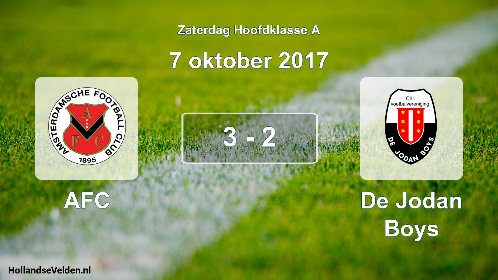 Total number of matches played: AFC - De Jodan Boys 3 - 2 (7 October 2017)