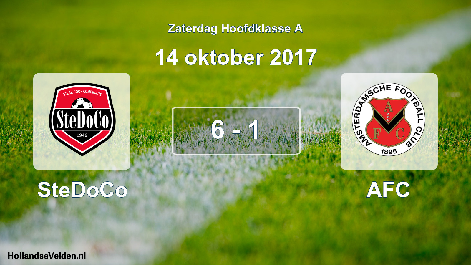 Total number of matches played: SteDoCo - AFC 6 - 1 (14 October 2017)