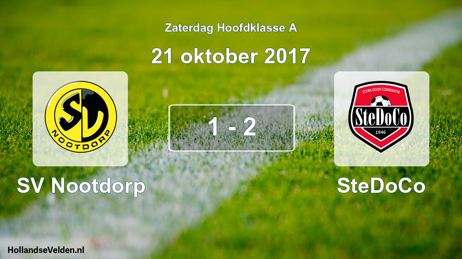 Total number of matches played: SV Nootdorp - SteDoCo 1 - 2 (21 October 2017)