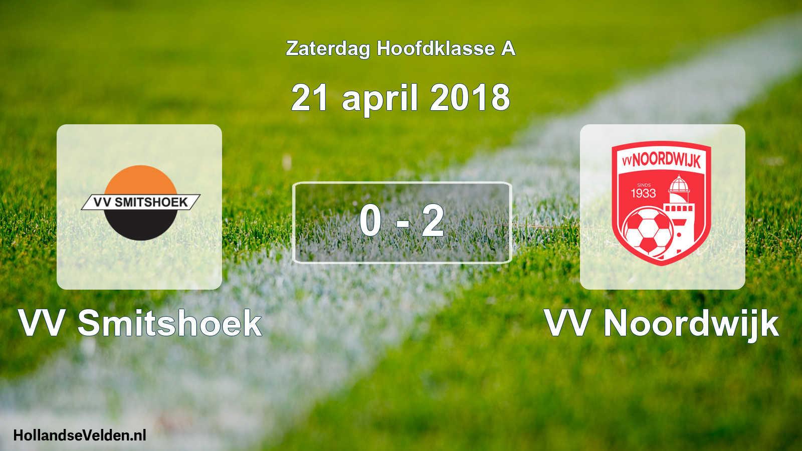 Total number of matches played: VV Smitshoek - VV Noordwijk 0 - 2 (21 April 2018)