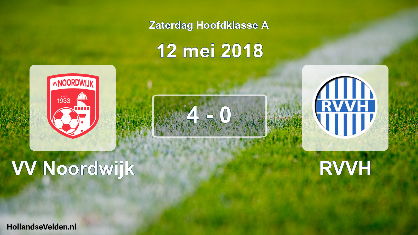 Total number of matches played: VV Noordwijk - RVVH 4 - 0 (12 May 2018)