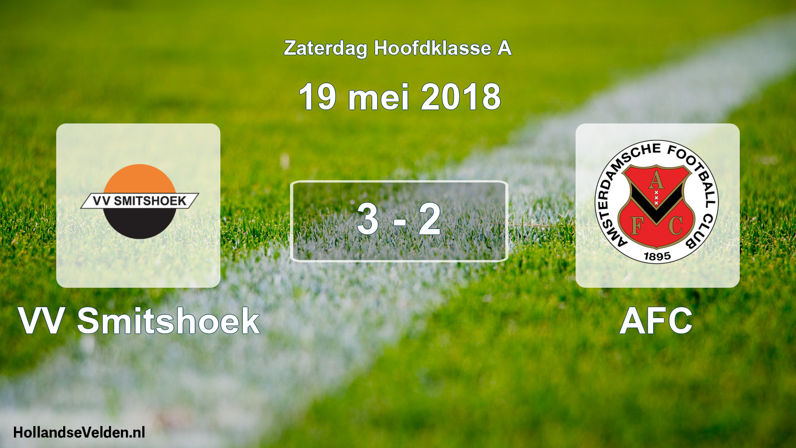 Total number of matches played: VV Smitshoek - AFC 3 - 2 (19 May 2018)