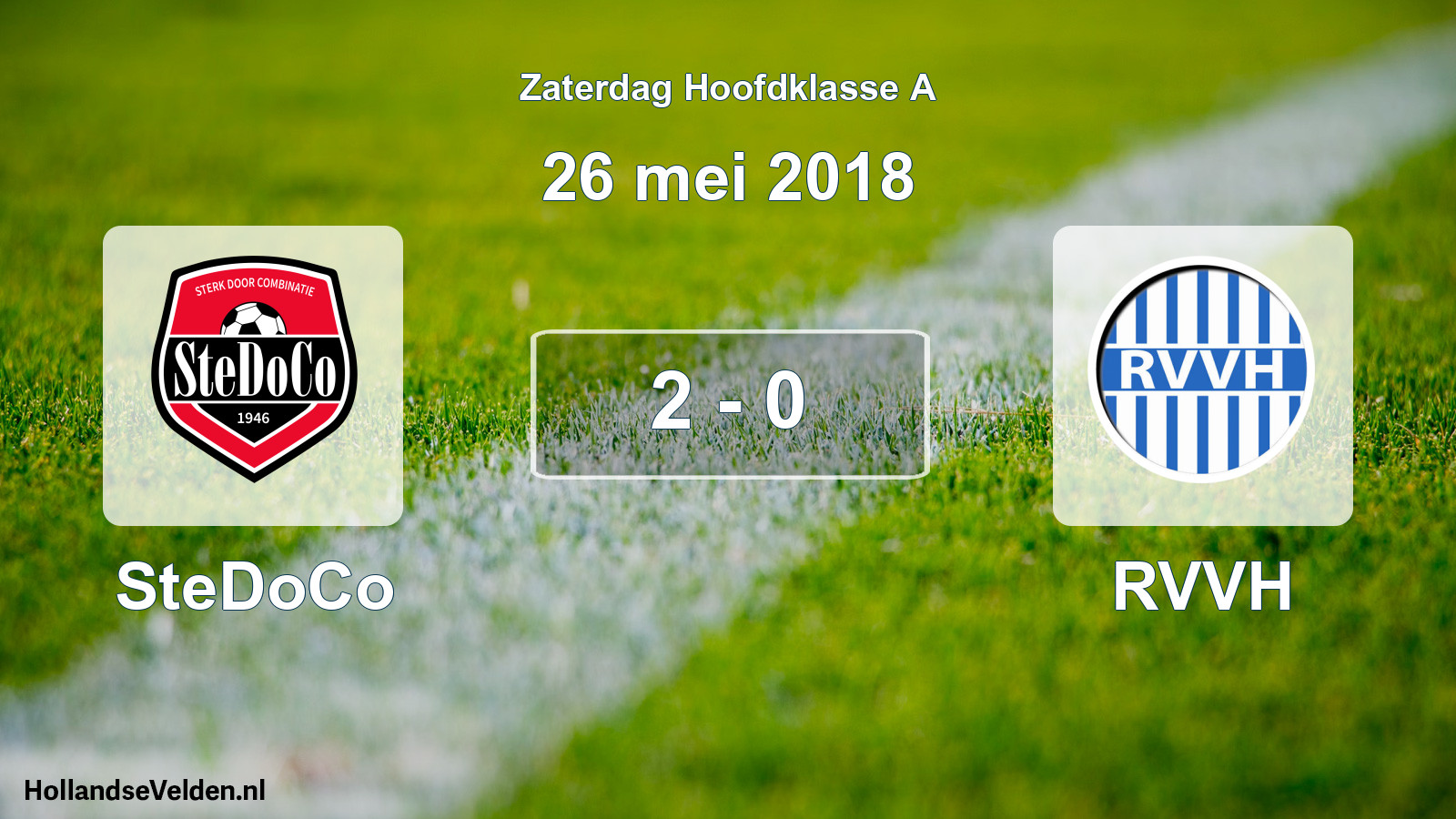 Total number of matches played: SteDoCo - RVVH 2 - 0 (26 May 2018)