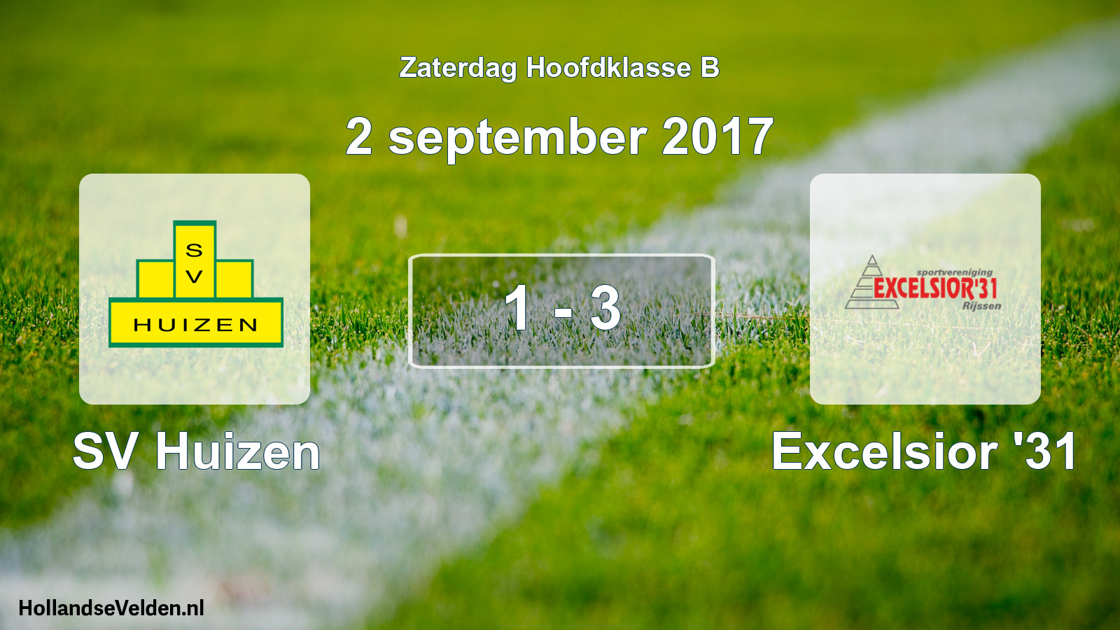 Total number of matches played: SV Huizen - Excelsior '31 1 - 3 (2 September 2017)