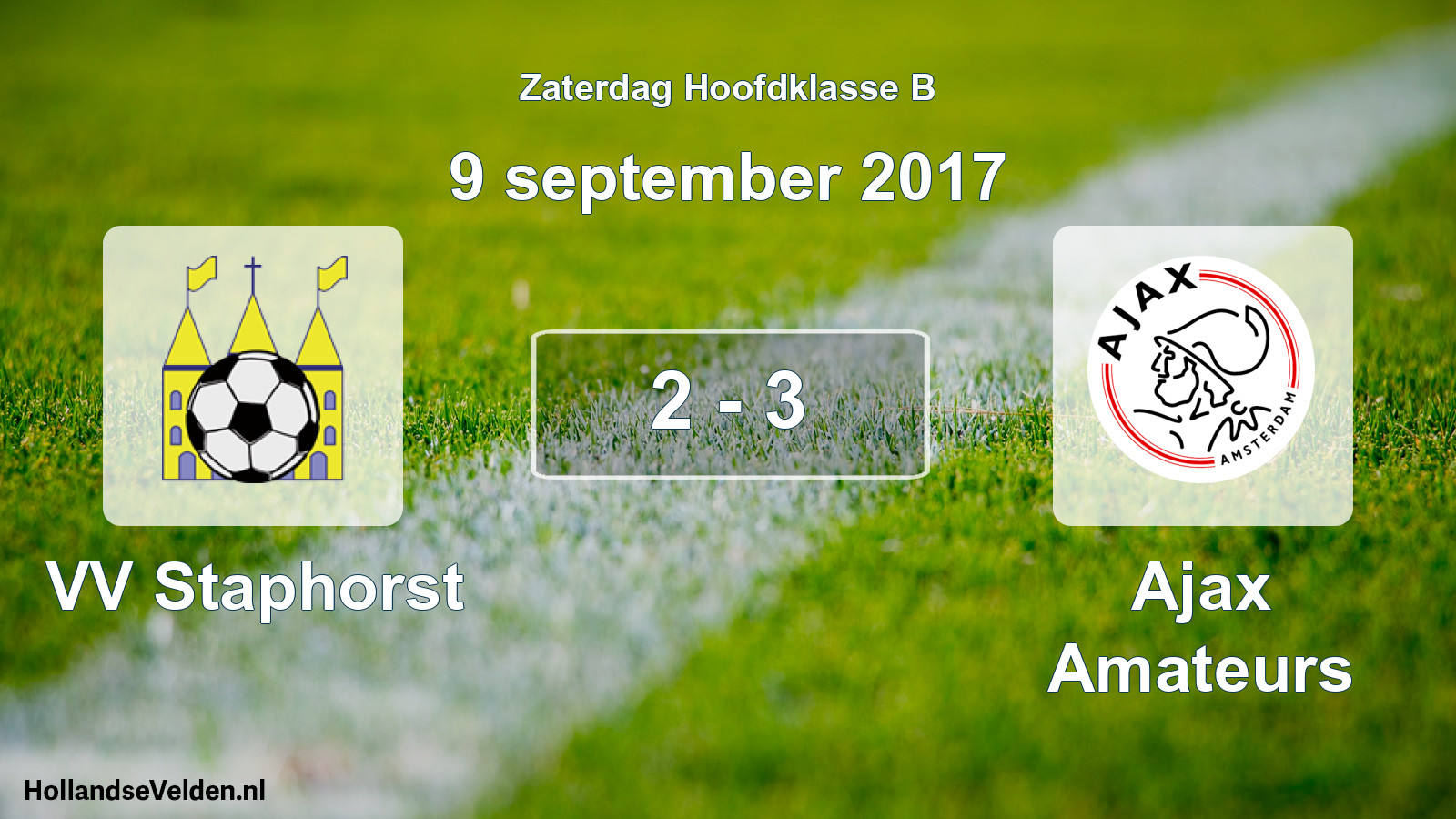 Total number of matches played: VV Staphorst - Ajax Amateurs 2 - 3 (9 September 2017)