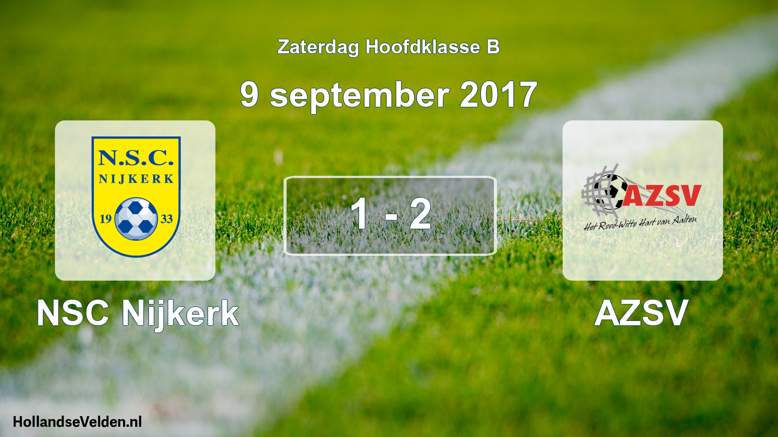 Total number of matches played: NSC Nijkerk - AZSV 1 - 2 (9 September 2017)