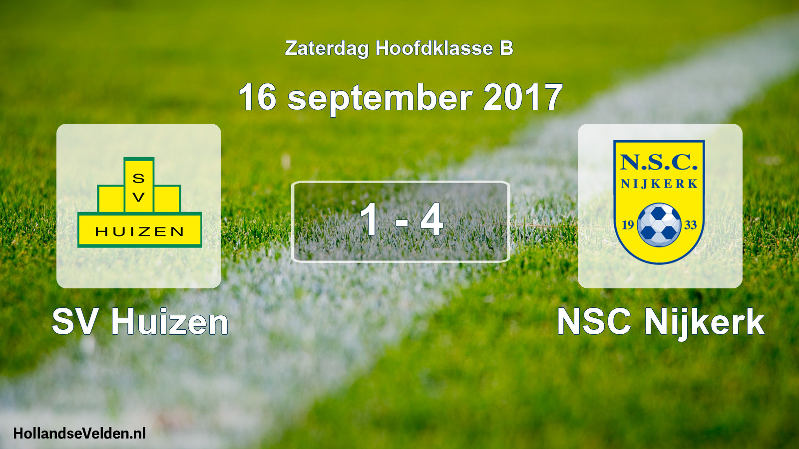 Total number of matches played: SV Huizen - NSC Nijkerk 1 - 4 (16 September 2017)