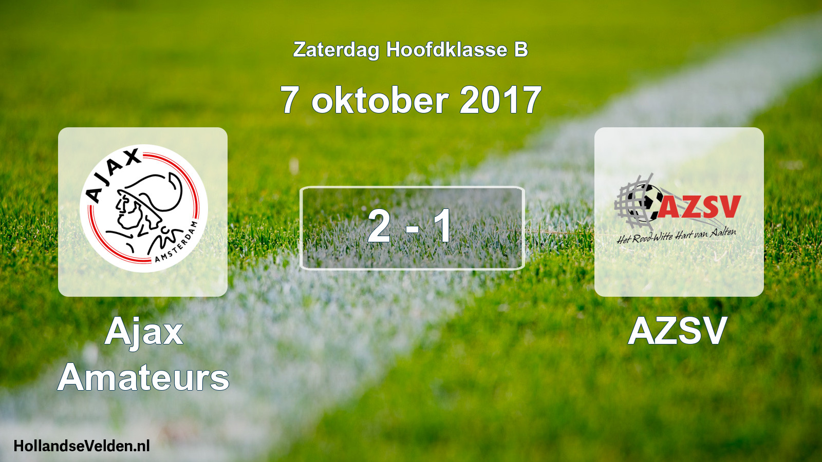 Total number of matches played: Ajax Amateurs - AZSV 2 - 1 (7 October 2017)