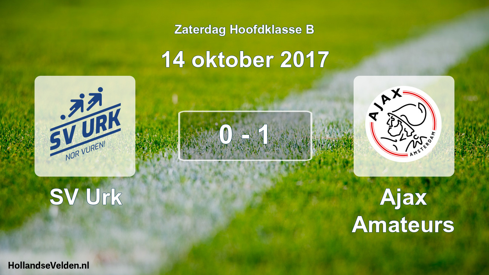 Total number of matches played: SV Urk - Ajax Amateurs 0 - 1 (14 October 2017)