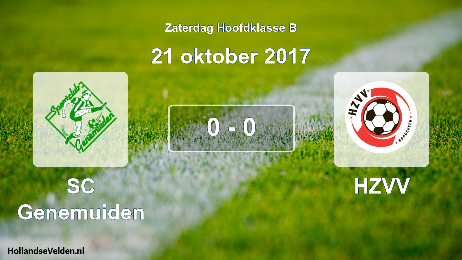 Total number of matches played: SC Genemuiden - HZVV 0 - 0 (21 October 2017)