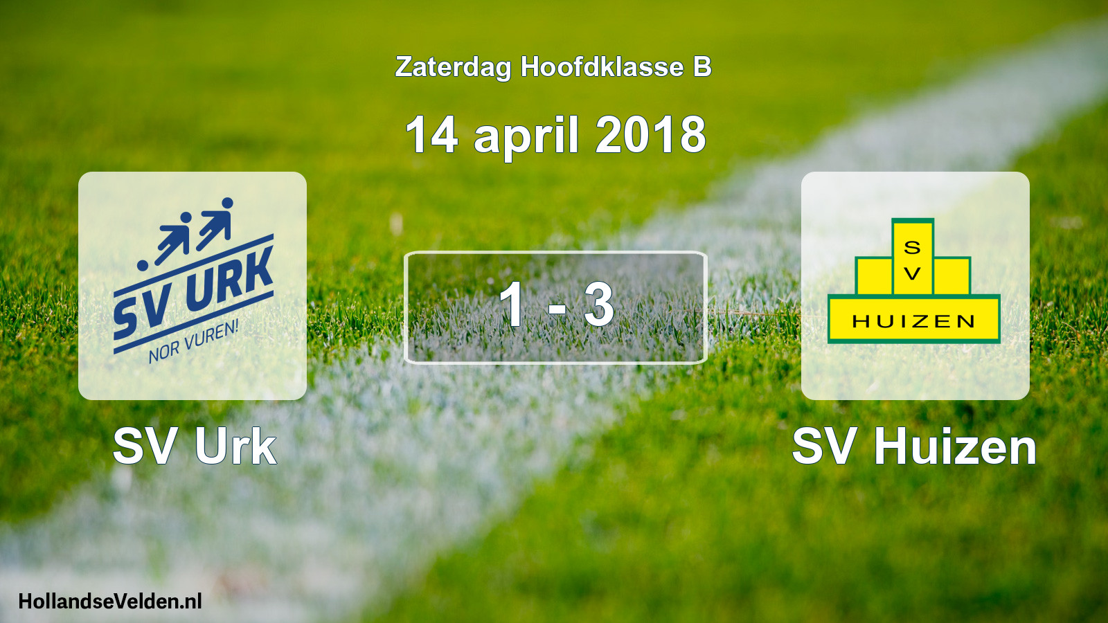 Total number of matches played: SV Urk - SV Huizen 1 - 3 (14 April 2018)