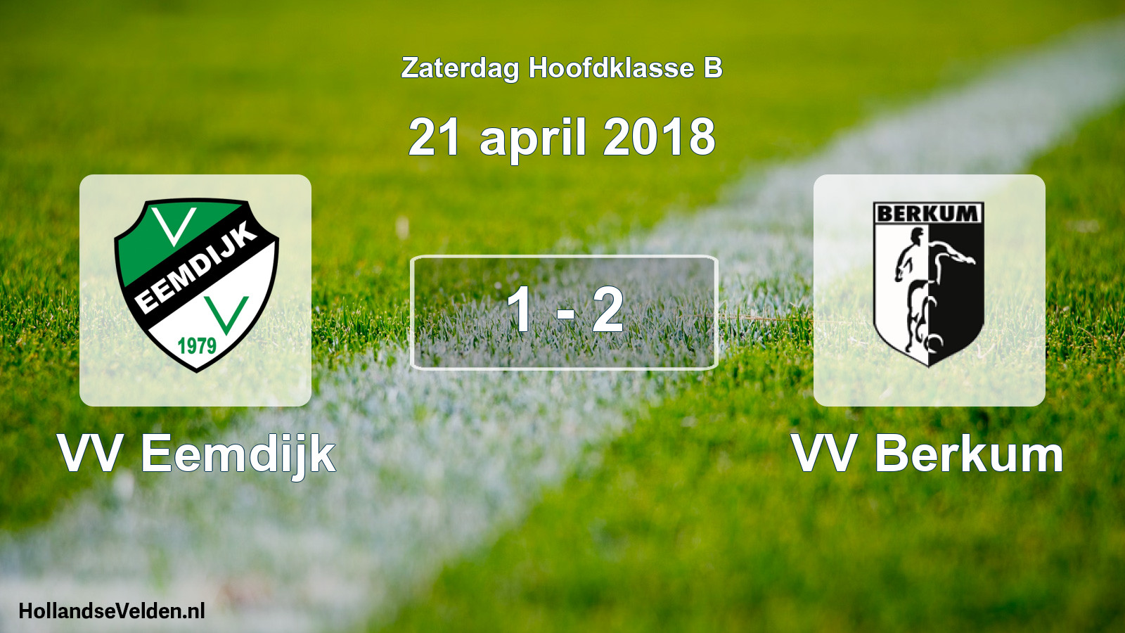 Total number of matches played: VV Eemdijk - VV Berkum 1 - 2 (21 April 2018)